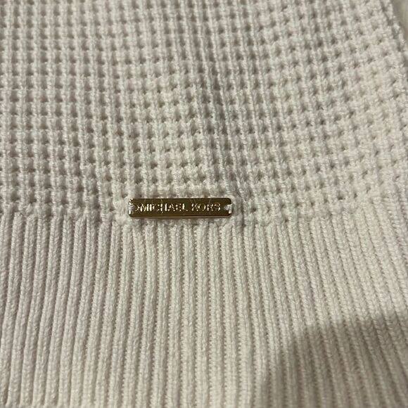 MICHAEL KORS Ivory White Turtle Neck Sweater Size Large - Picture 4 of 7